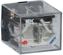 Реле промежуточное IEK ONI РЭК77/3(LY3) с индикацией 10А 12В DC картинка